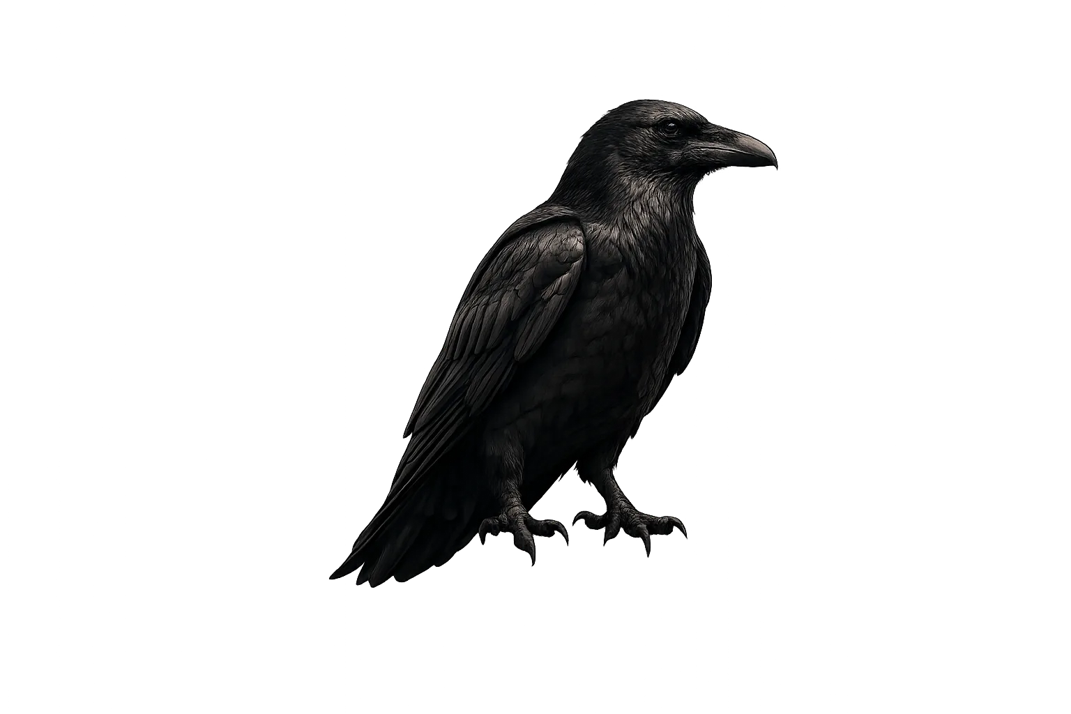 A raven perched on the Watcher of Wonders stone