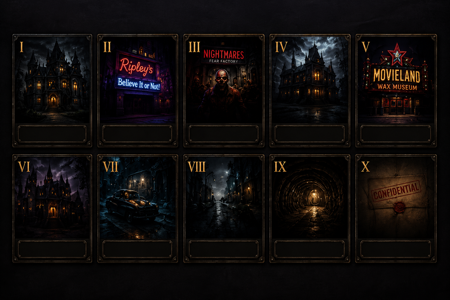 Ten Keeper Record cards for The Shadows